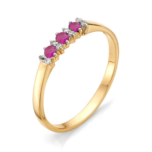 Купить кольцо из красного золота с рубинами арт. 000568 по цене 0 руб. в LoveDiamonds
