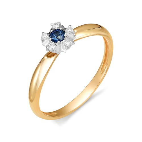 Купить кольцо из красного золота с сапфирами арт. 001975 по цене 0 руб. в LoveDiamonds