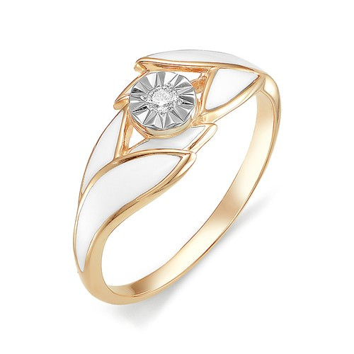 Купить кольцо из красного золота с эмалью арт. 003019 по цене 0 руб. в LoveDiamonds