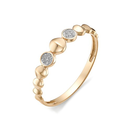 Купить кольцо из красного золота с бриллиантами арт. 002743 по цене 0 руб. в LoveDiamonds